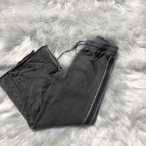 Johnny Was Wide Leg Cropped Sweatpants